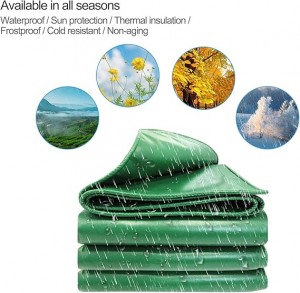 450g/m² Grön PVC-tarp 450gm² Grön PVC-presenning 4