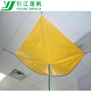 5’5′ Roof Ceiling Leak Drain Diverter Tarp 5'5' Roof Ceiling Leak Drain Diverter Tarp 4