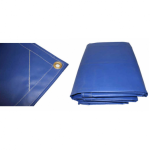 550gsm Heavy Duty Blå PVC Tarp 550gsm Heavy Duty Blå PVC Tarp 2