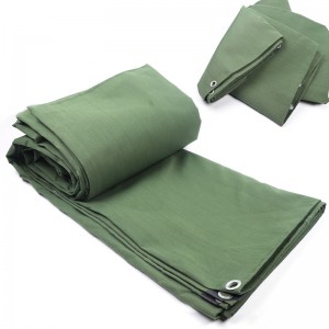 6×8 Feet Canvas Tarp miaraka amin'ny Rustproof Grommets Canvas Tarp 2