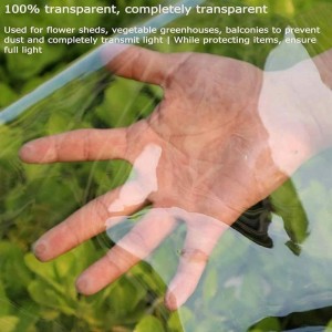 Lonas transparentes para plantas, estufas, carros, pátio e pavilhão Lonas transparentes para pátio