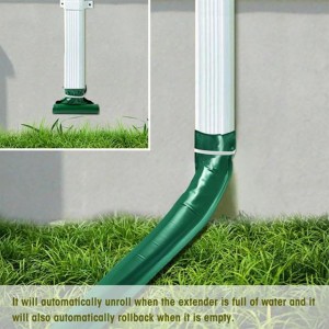 Drain Away Downspout Extender Rain Diverter Drain Away Downspout Extender წვიმის გადამყვანი 3