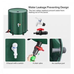 Hydroponics Collapsible Tank Flexible Water Rain Barrel Flexible tank From 50L to 1000L Flexible Water Rain Barrel 4