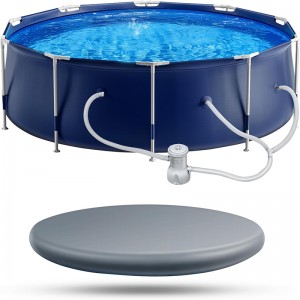 Above Ground Outdoor Round Frame Steel Frame Pool for Backyard Garden