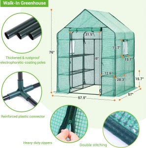 Exteriérový skleník s odolným PE krytom Exteriérový skleník s odolným PE krytom 4