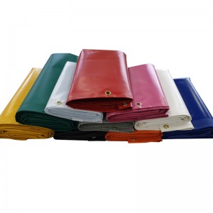 Heavy Duty 610gsm PVC წყალგაუმტარი ბრეზენტის საფარი