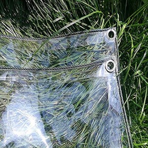 Bâche de jardin en vinyle transparent, imperméable, Anti-UV, robuste, pour serre, Tarp6